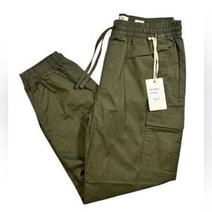 NWT L.T.J. Women’s Olive Green Cargo Joggers Jeans Zip Hem Belt - Size Medium